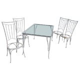 Vintage Faux Bamboo Dining Set