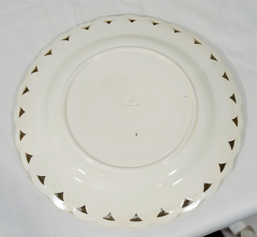 19th Century 9 Wedgwood Majolica  Pierced Plates Birds and Butterflies