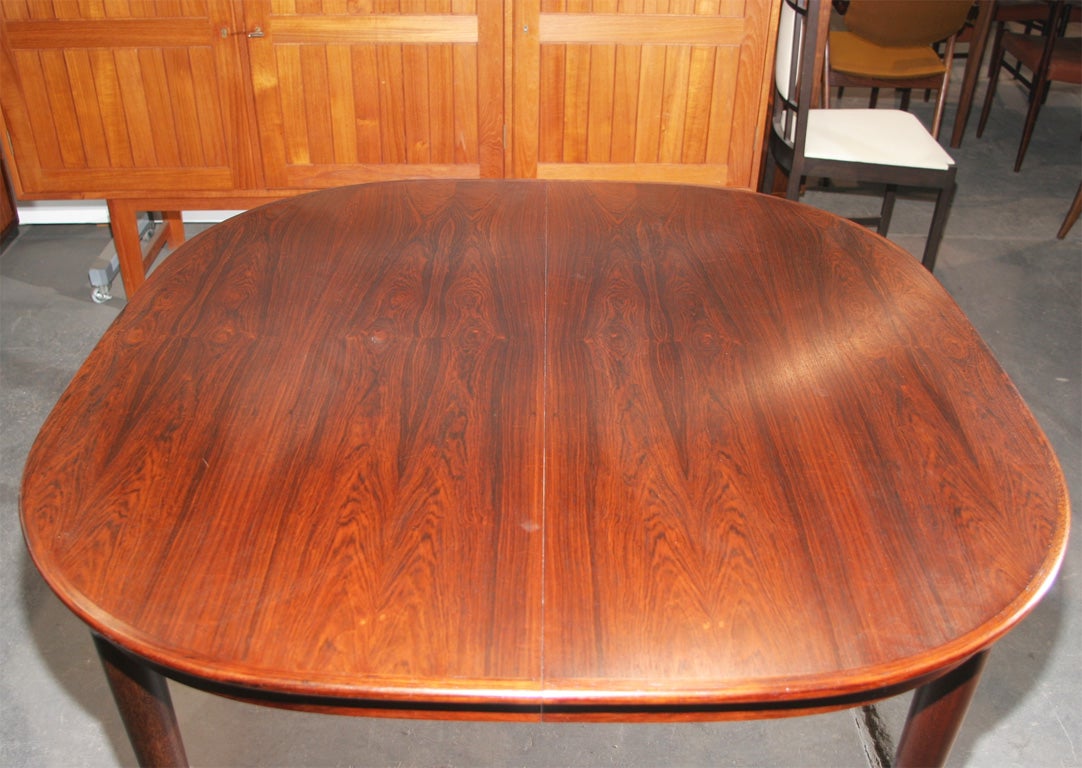 Danish Modern Square Rosewood Table with Round Edges at 1stDibs