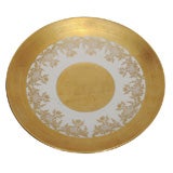 Antique Bavarian White and 24K Gold 'Roseport' Porcelain Dish