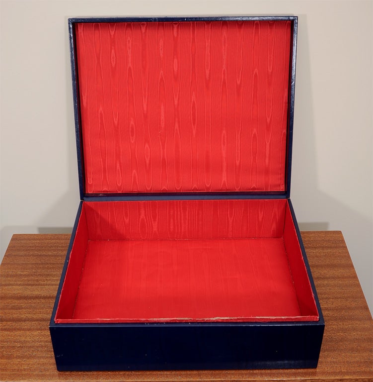 French Leather and Needlepoint Box 4
