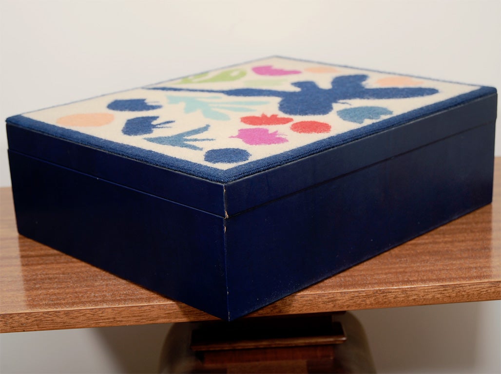 French Leather and Needlepoint Box 5