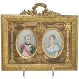 A PAIR OF NAPOLEONIC MINIATURE PORTRAITS.   FRENCH, C. 1880