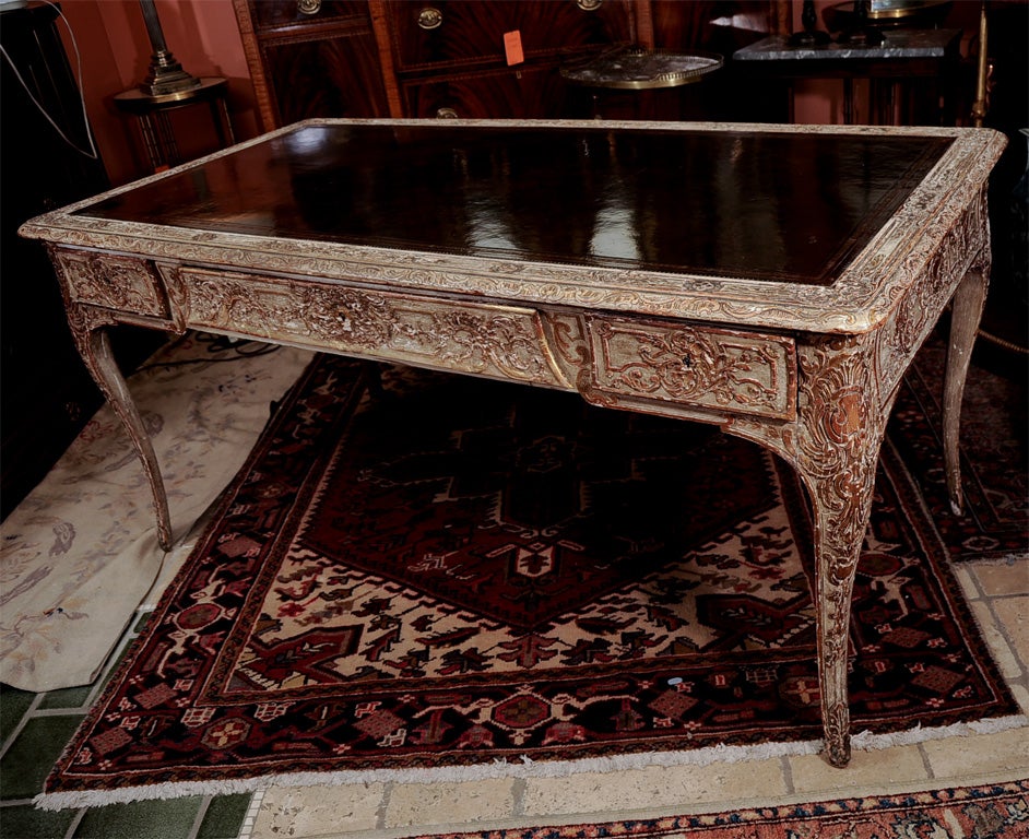 Unusual Louis XIV Style Bureau Plat