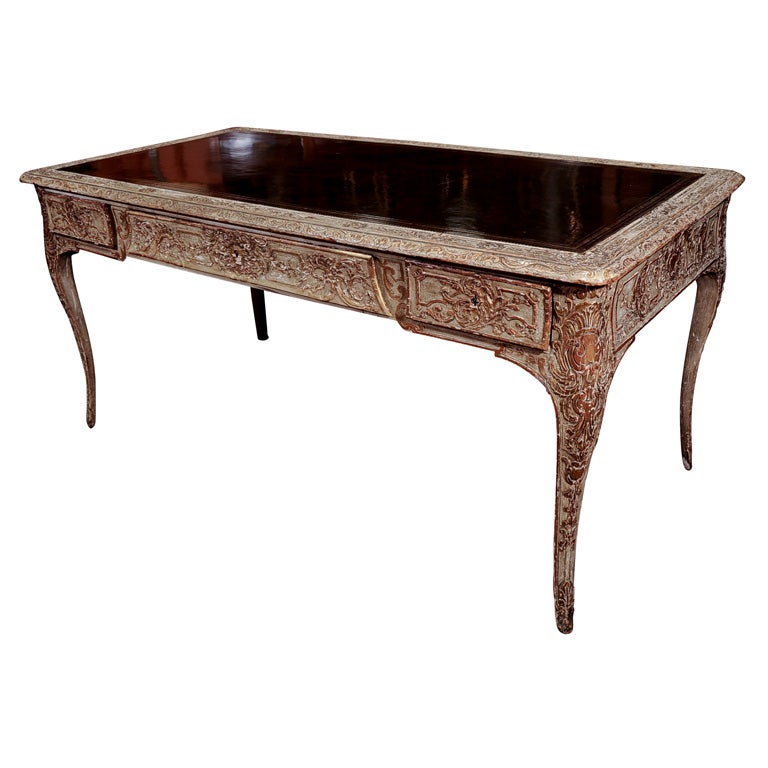 Unusual Louis Xiv Style Bureau Plat At 1stdibs