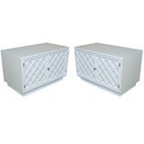 White Lacquered 1960
s Bedside Tables