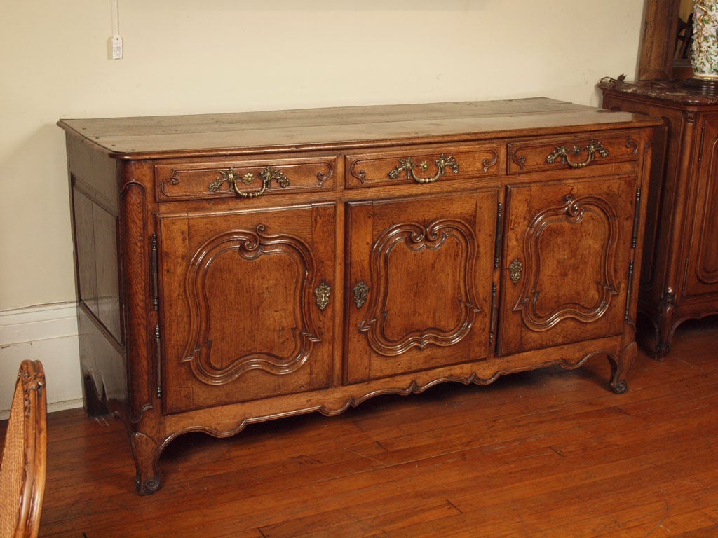 Antique French Provincial Oak Sideboard