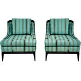 Pair Of Regency Style Slipper Chairs