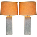 Pair Of Raymor Ceramic Table Lamps