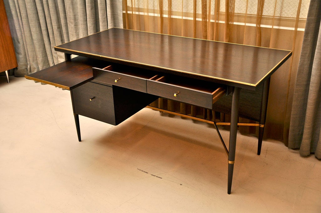 Paul McCobb for Calvin Brass/Mahogany Desk