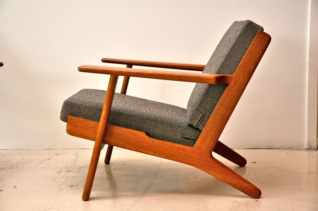 Danish Pair of Hans Wegner for Getama Easy Chairs
