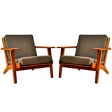 Pair of Hans Wegner for Getama Easy Chairs