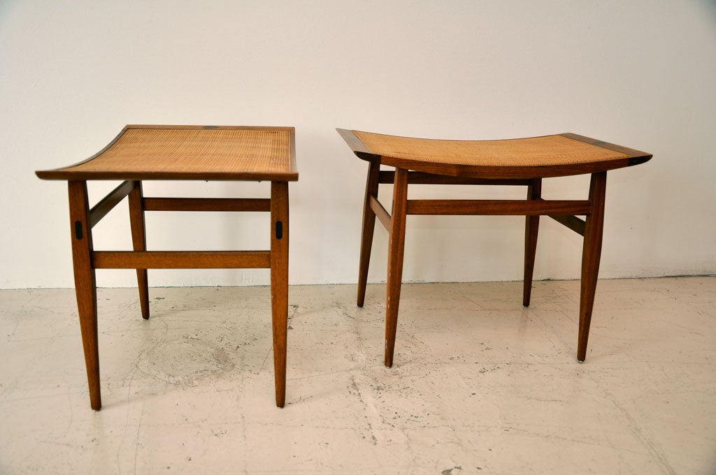 Pair Of Caned Benches 2