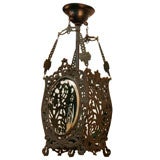 Early Lantern with Oval Beveled Glass