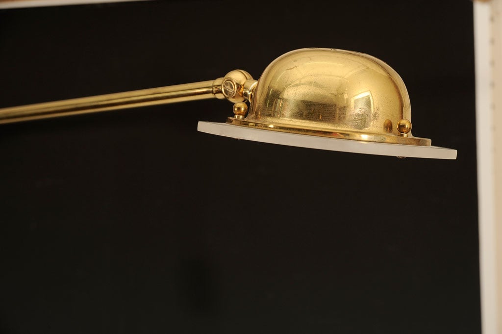 Lucite and Brass Lamp 2