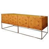 Burl Wood Credenza by Milo Baughman