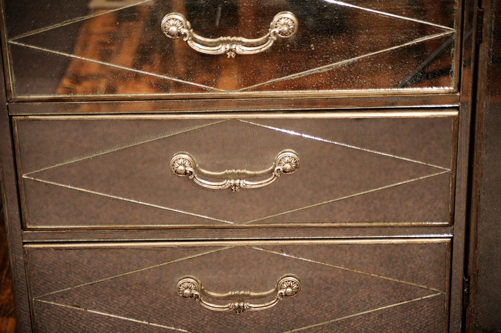 bassett mid century dresser with mirror