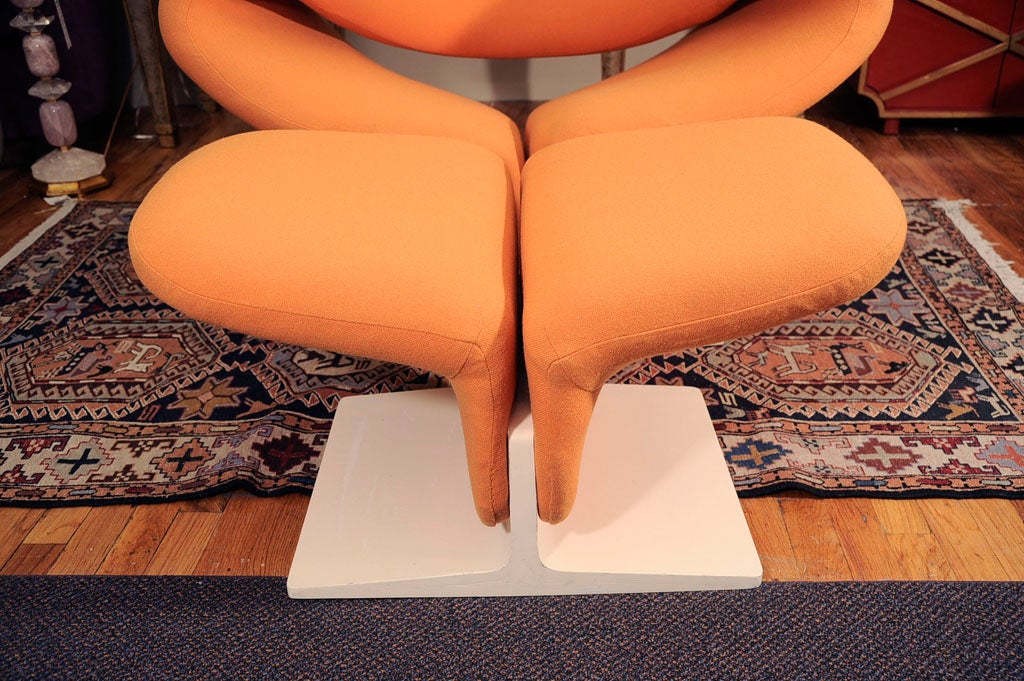 Chaise et ottomane Ribbon de Pierre Paulin pour Artifort