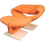 Ribbon Chair and Ottoman by Pierre Paulin for Artifort