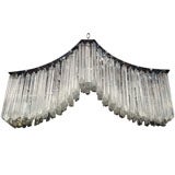 Rare Pagoda Form Venini Glass Chandelier