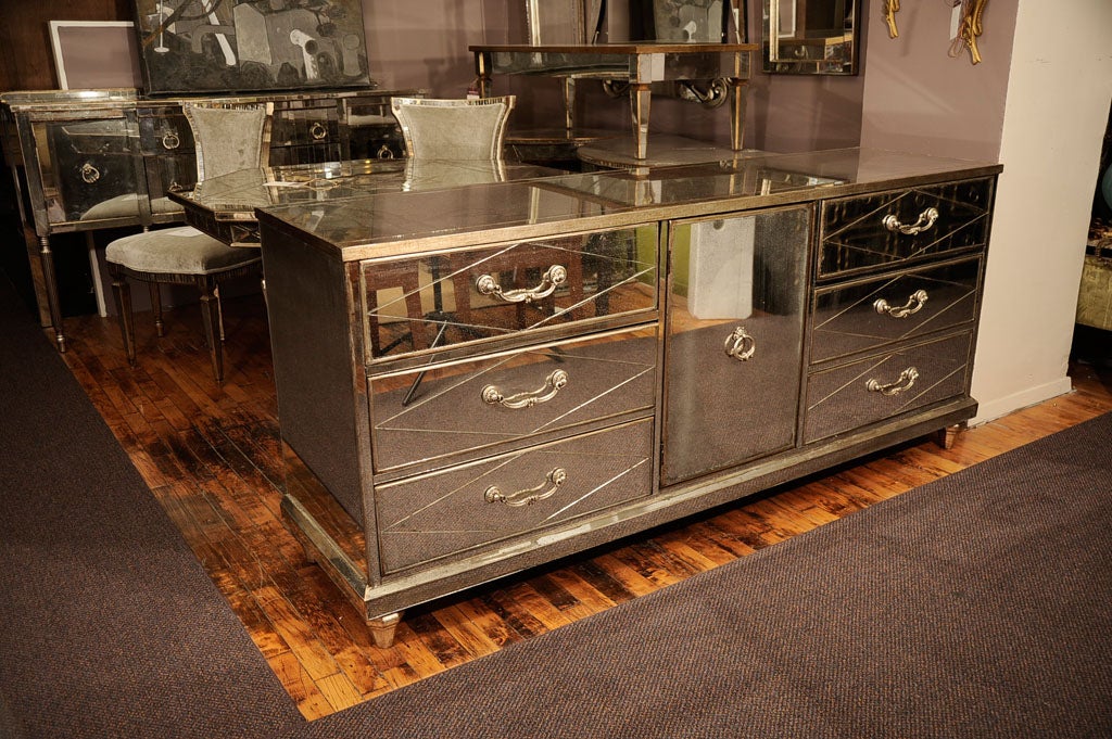 Mid Century Mirrored Dresser by Bassett Furniture at 1stDibs bassett