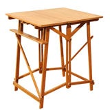 Campaign Style Teak Easel Table