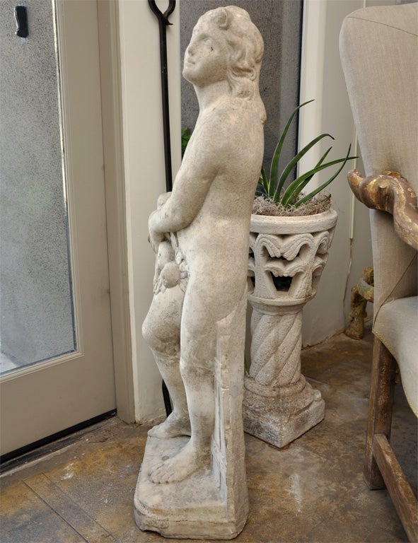 Pair 19th Century of Marble Statues In Good Condition For Sale In Los Angeles, CA