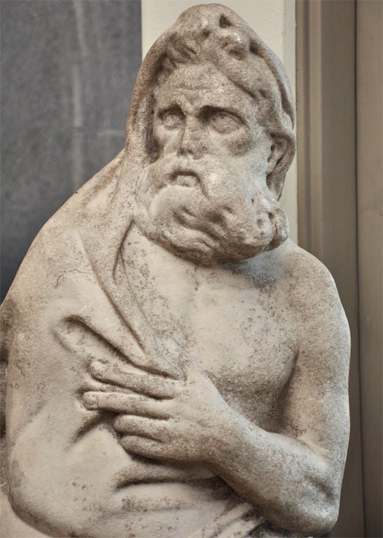 Pair 19th Century of Marble Statues For Sale at 1stDibs