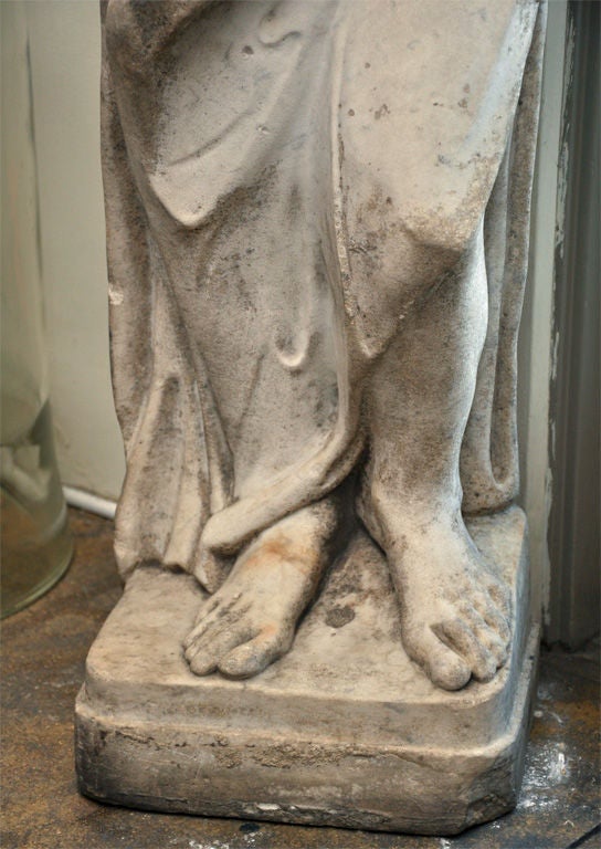 Pair 19th Century of Marble Statues For Sale at 1stDibs
