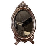 Silver Russian Ladies Table Mirror