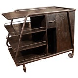 Early 20th Century French Industrial Bar Cart