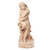 Beaux Arts  Female Figure In Terra Cotta