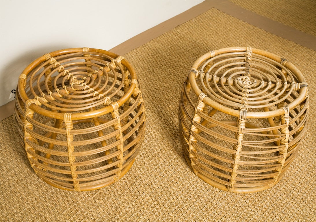 Philippine Rattan Stool - one SOLD