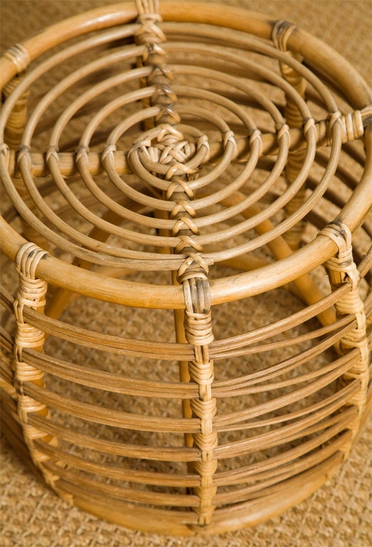 Rattan Stool - one SOLD In Good Condition In Los Angeles, CA