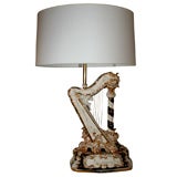 Classical Modern Porcelain Table Lamp Signed Ginori