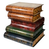 Used An Side Table of metal books