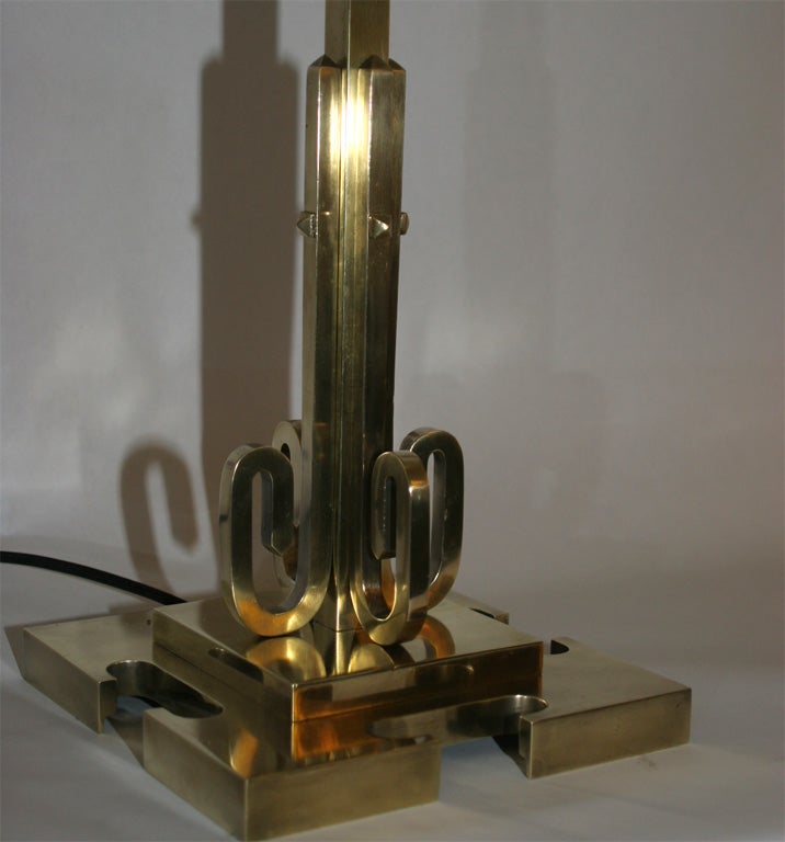 Pair of American Modernist Table Lamps by Jules Bouy