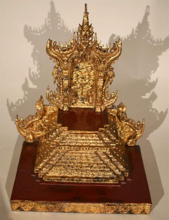 Burmese Giltwood Table Shrine 2