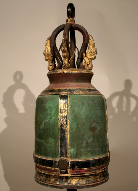 Thai Temple Bell with Stand