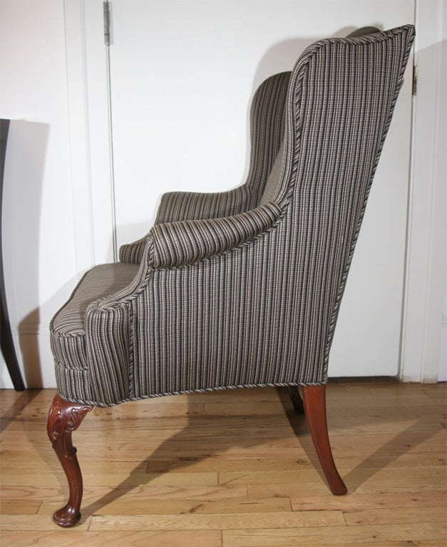 20th Century Georgian Style Wing Chair For Sale