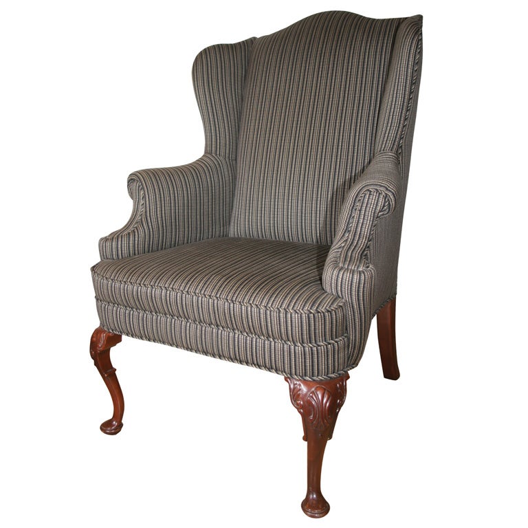 Georgian Style Wing Chair For Sale