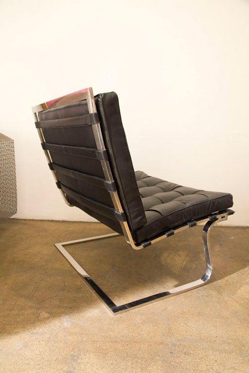 Tugendhat pair of chairs by Ludwig Mies van der Rohe for knoll 3