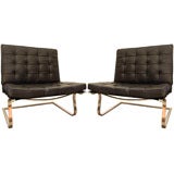 Tugendhat pair of chairs by Ludwig Mies van der Rohe for knoll