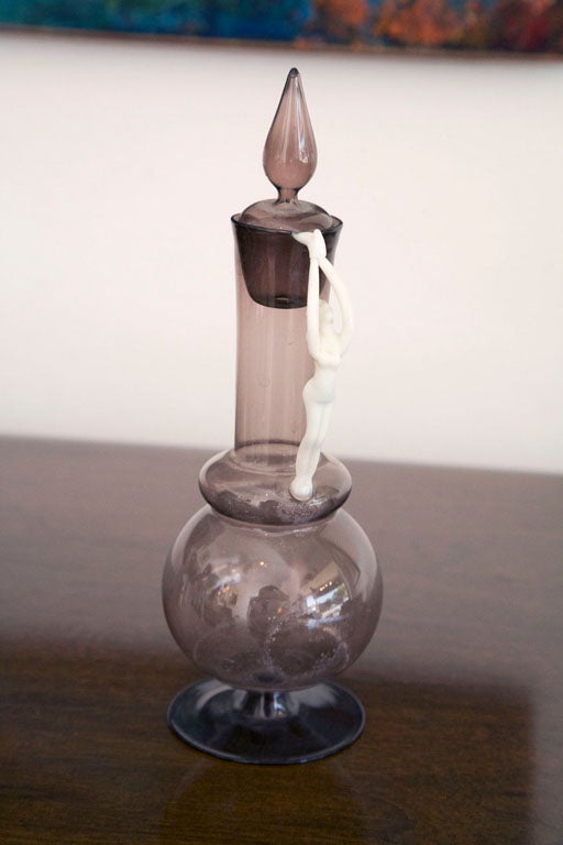 Bimini glass vases and decanter with nude female 1