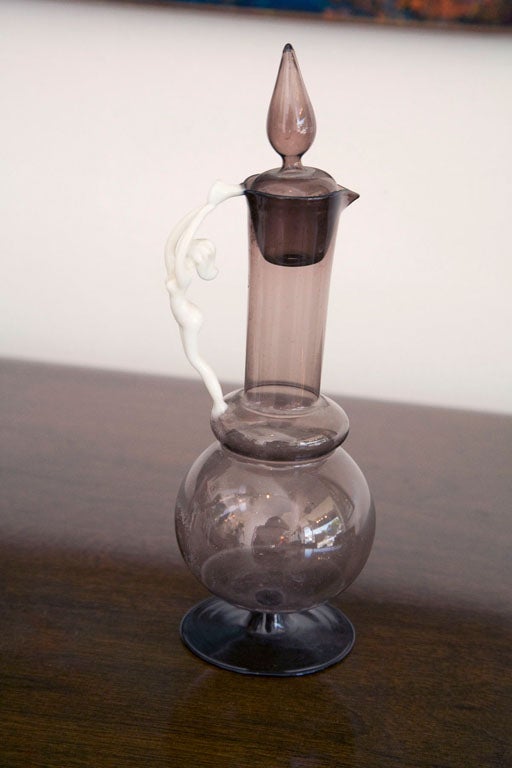 Bimini glass vases and decanter with nude female 2