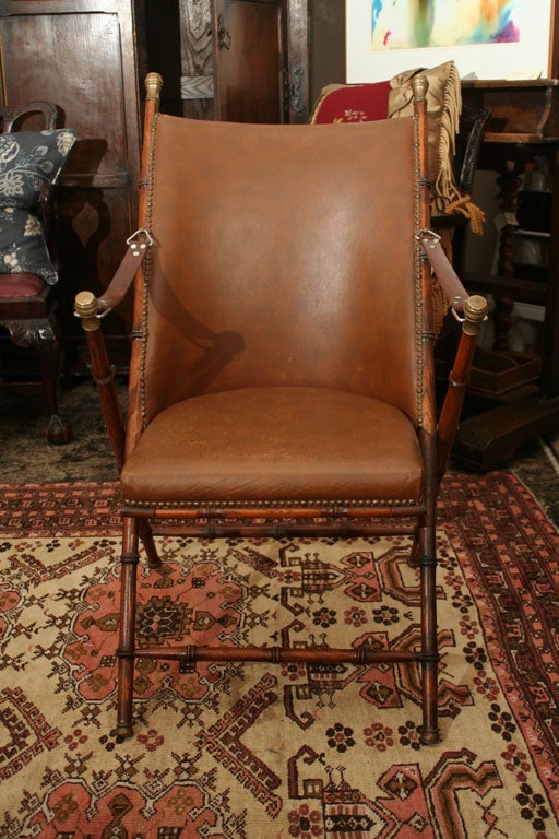 19th Century Campaign Chair