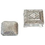 Two Silverplated Art Deco Boxes