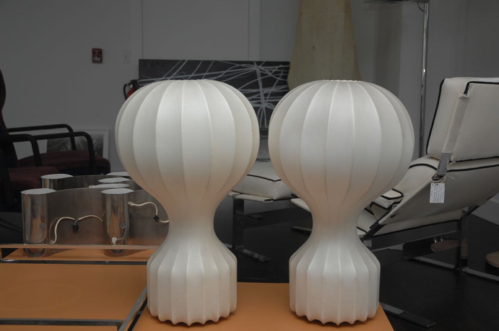Pair of "Gatto" Table Lamp by Castiglioni for Flos