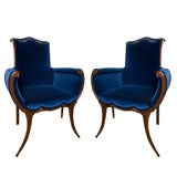 Pair Regency Peacock chairs in the style of Grosfeld House