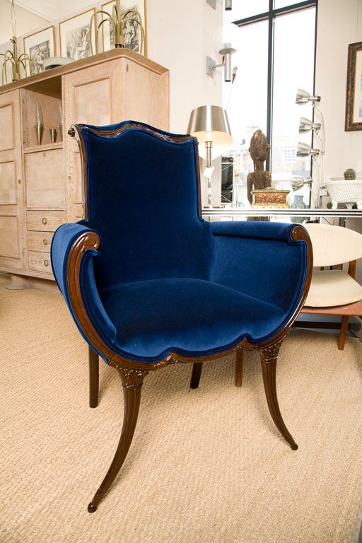 Pair Regency Peacock chairs in the style of Grosfeld House For Sale 3